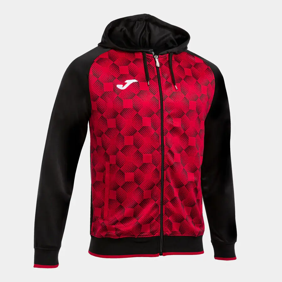 Bluza z kapturem Joma  Supernova III czarno-czerwony Nr Kat.102262.106