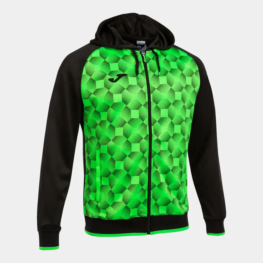 Bluza z kapturem Joma  Supernova III czarno-fluor zielony Nr Kat.102262.117