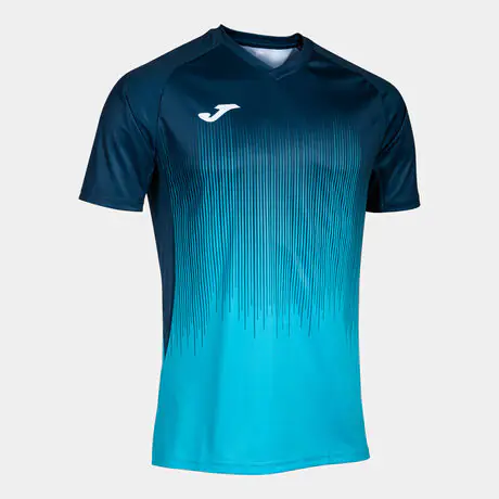 Koszulka Joma Tiger IV fluor turkusowo-granatowy Nr Kat.102764.013